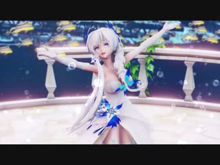 【mmd】 tda hms illustrious prom dress last night, good night youtubever 【uhd】 dance music video