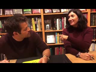 Misha and vicki are the cutest humans alive and i talked abt sweaters with them