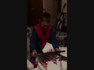 Porn receiving his adoption papers before christmas gets a little emotional