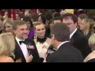 Inglourious basterds on oscar red carpet 2010