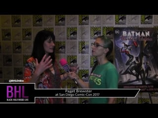 Paget brewster (batman and harley quinn) at san diego comic con 2017