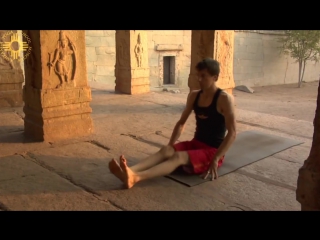 Проброс ног вперед в позах сидя с дэвидом гэрригесом