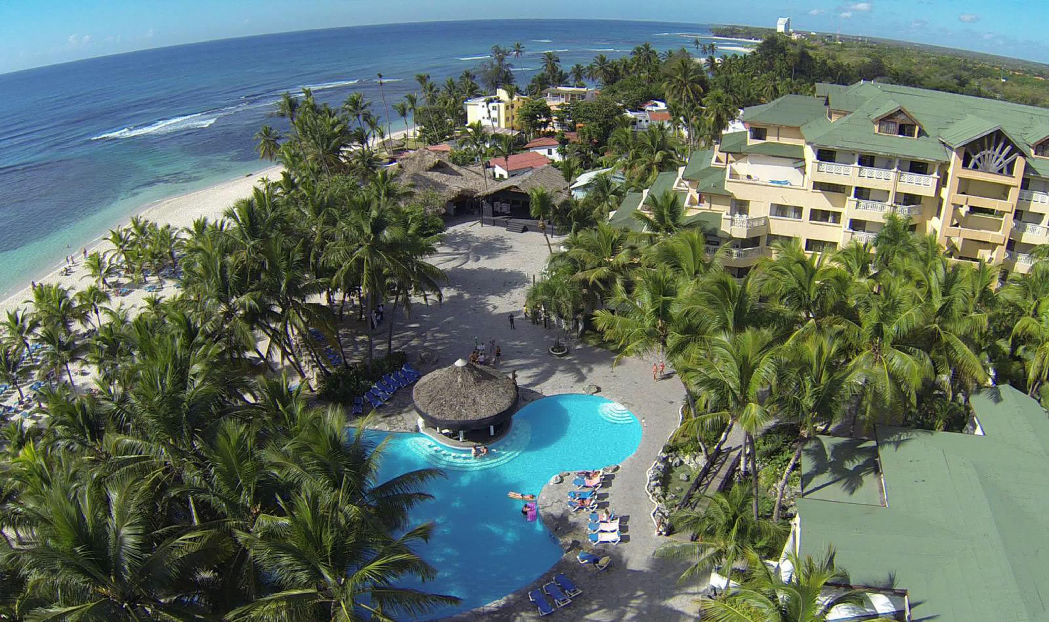 Coral costa caribe с высоты птичьего полета
