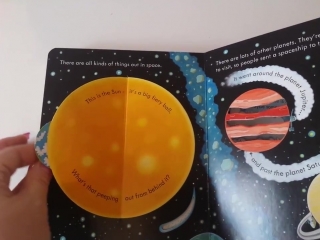 Peep inside space from usborne