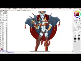Queen of pain coloring by lisek part 3