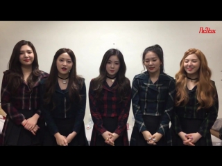 [video] 160219 red velvet’s video message for reflex