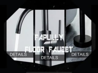 Fapully black bathroom bathtub floor stand bathtub shower mixer faucet