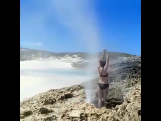 Wcgw if stand in a blow hole whatcouldgowrong