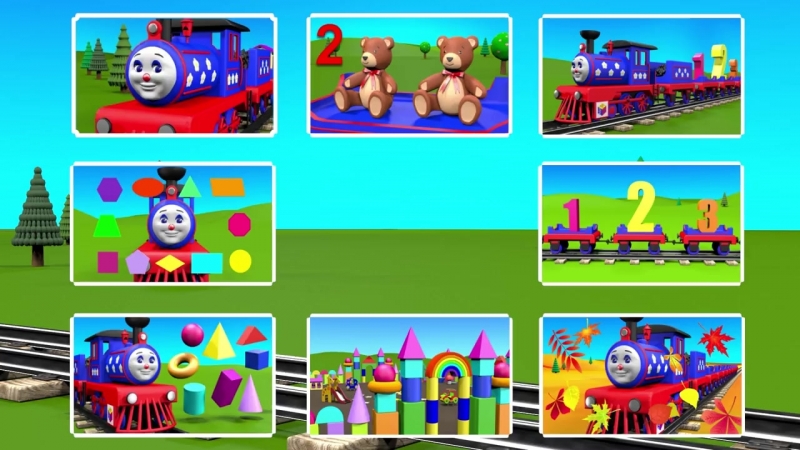 Паровозик чух чух и плоские геометрические фигуры