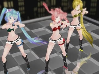 Vocaloid вокалоиды mmd tda miku hatsune, teto, akita neru мику хатсуне, акита неру, тэто (vocaloid galaxias!)