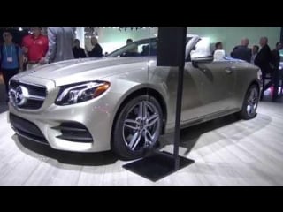 2018 mercedez e 400 4matic cabriolet exterior and interior walkaround