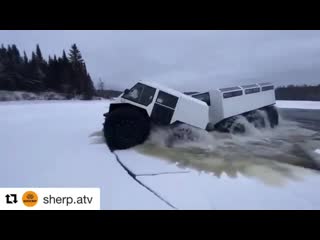 Вездеход sherp в действии