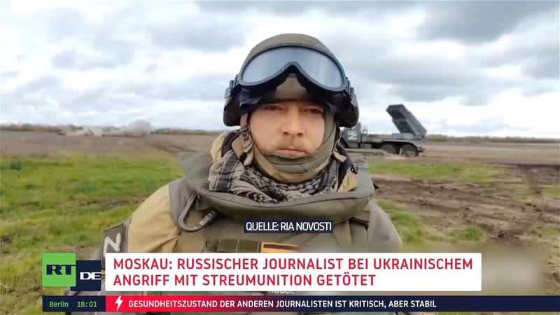 Moskau russischer journalist bei ukrainischem angriff mit streumunition getötet