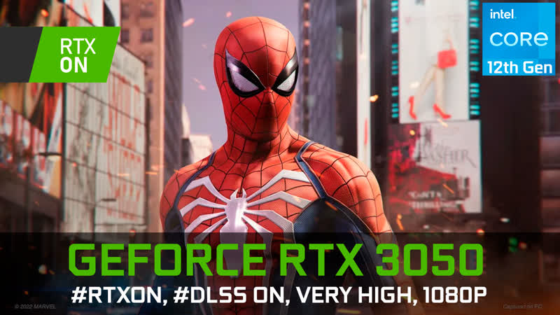 Marvel's spider man remastered | rtx 3050 | 1080p, very high, rtx on, dlss on / off