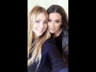 Lea via sarah potempa’s snapchat “a short, but sweet trip to nyc w/ the beautiful @msleamichele” (october 22, 2016)