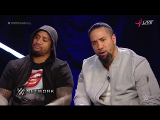 Wwe no mercy the usos in the social media lounge