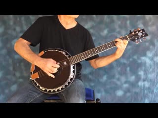 6 струнный банджо ortega obj350/6 sbk raven series