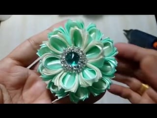 52) tutorial bros bunga kanzashi (#3)