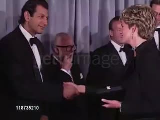 Princess diana meets stars of jurassic park