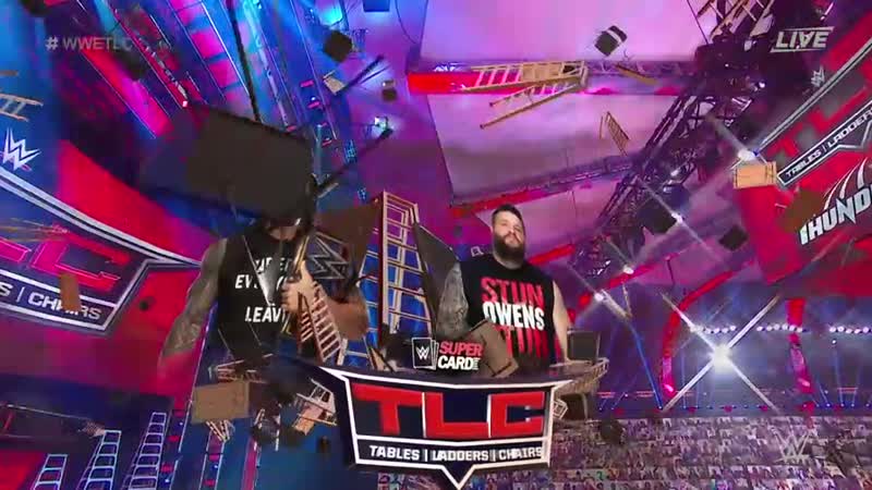 |wm| роман рейнс против кевина оуэнса тлс 2020