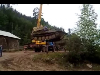 Падение автокрана