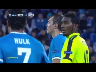 (hd) зенит 2 1 гент / 29 09 2015 / fc zenit vs kaa gent