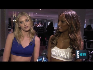 Vs angels talk final workouts before fashion show in paris e! live from the red carpet