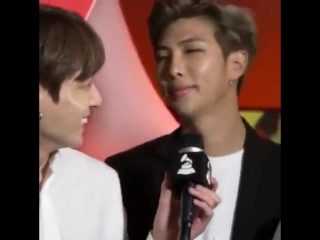 Dhsjfken not at how jeongguk shyly answered and looked up to namjoon to see if he approved what he said