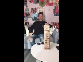 With jacob sartorius playing truth or dare jenga