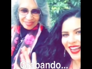 Grabando sra acero 2 🎬 con mi abuelita de visita!! la amo!