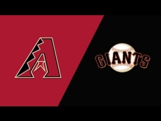 Nl / / ari diamondbacks @ sf giants (1/3)