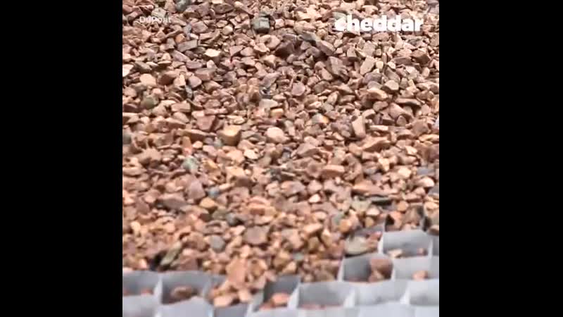 Groundgrid's honeycomb design stabilzes gravel used in walkways and driveways