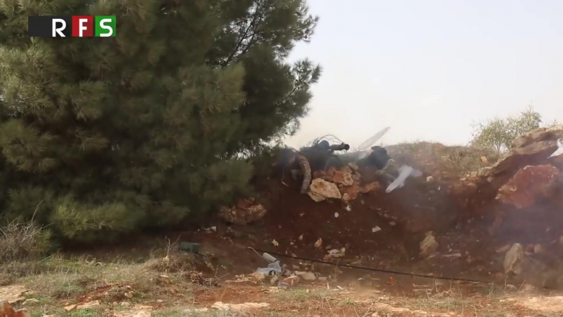 Боевики молодые оппозиции в боях за гору берсая и селение бильбил в африне