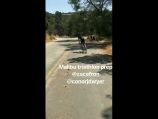 Dylans ig stories looks like zac will participate in the malibu charity triathlon alongside dylan conor this year again htt