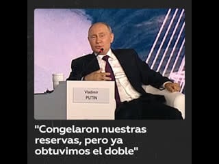 Putin rusia ya ha obtenido el doble de beneficios que las reservas congeladas de oro y divisas