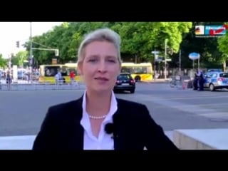 Alice weidel +++teilen frau merkel, treten sie