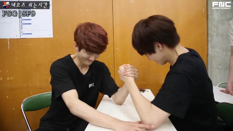 Arm Float porn video – [sf9] arm wrestling time