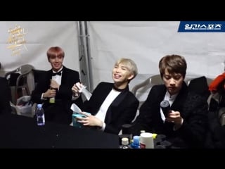 [backstage] 170114 bts @ golden disk awards