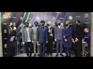 [video][210110] golden disc awards 2021 || bts back stage interview