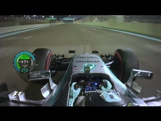 F1 2015 abu dhabi gp nico rosberg onboard pole position lap