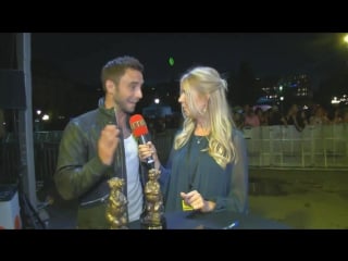 Måns zelmerlöw interview rockbjörnen 2015 aftershow, august 12 2015