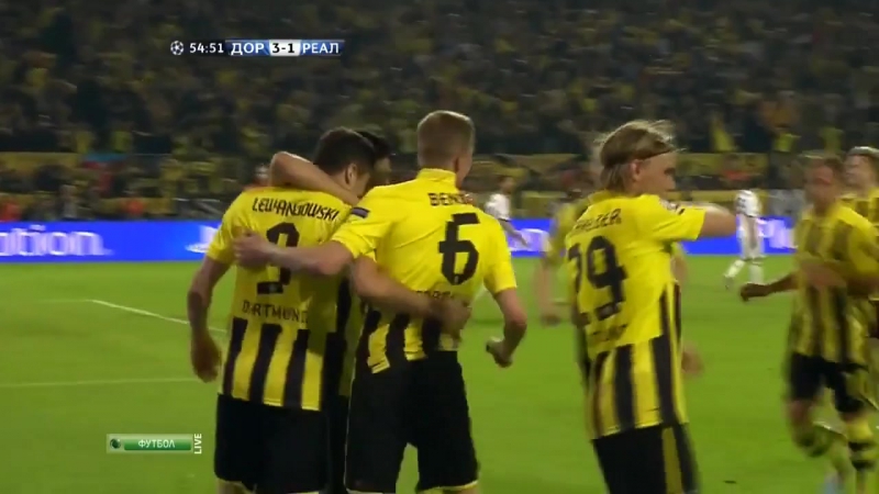 Легендарные матчи боруссия дортмунд 4 1 реал мадрид 2013 год