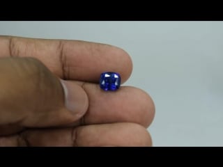 3 4 ct natural gently heated royal blue sapphire