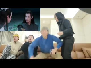 Bts reacts to wangxian on a boat