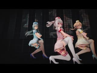 Mmd r 18 [normal] kashima & prinz eugen & suzuya hand clap author 000