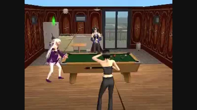 Sims2 yamine aku, yokune ruko, girokaku, and lola песню "only my railgun" поют miku, luka, gumi, miki