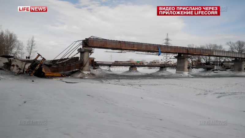 Шестеро пострадали при обрушении моста через енисей в минусинске