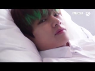 [2016 mama x m2] bts' v and jimin unreleased self cam at 2015 mama