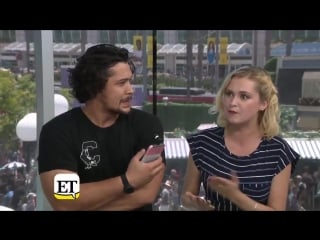 Video bob and eliza interview with @etnow at sdcc2018 the100 bellarke full video here