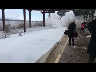 Amtrak snow mo collision